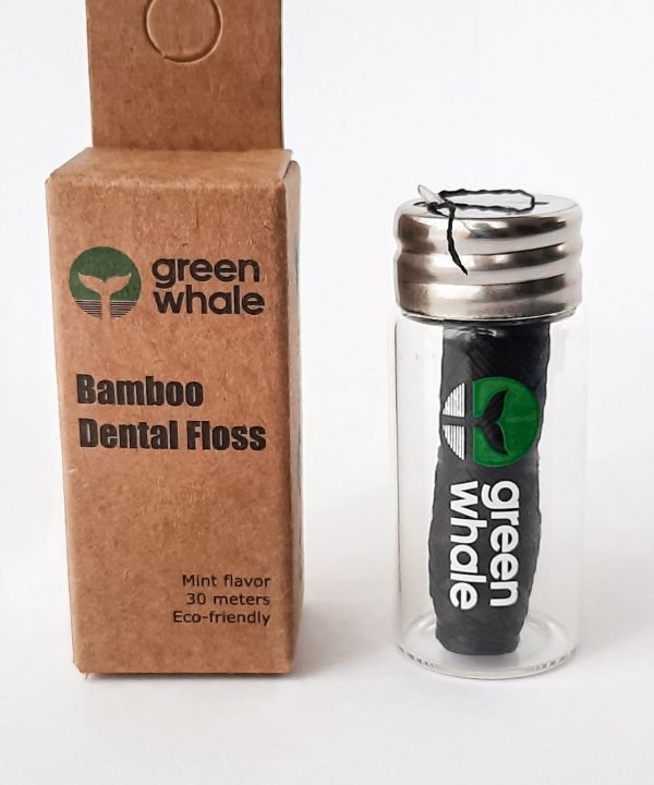 30m dental floss with activated bamboo charcoal