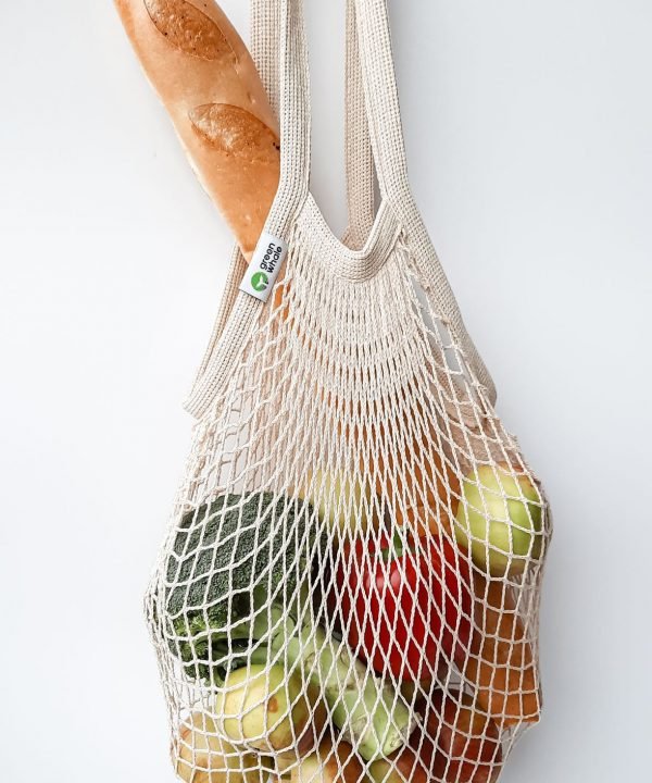 mesh bag baguette fruits
