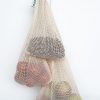 mesh reusable fruits vegetable cotton bag
