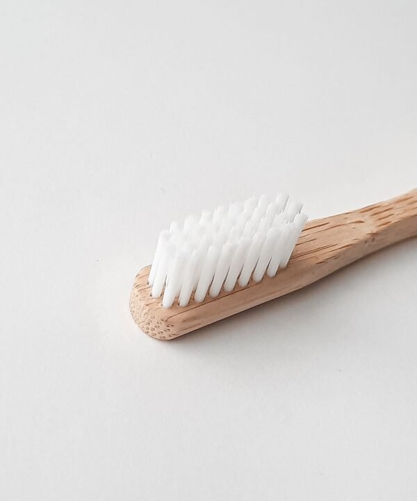 bamboo toothbrush white bristles medium green whale