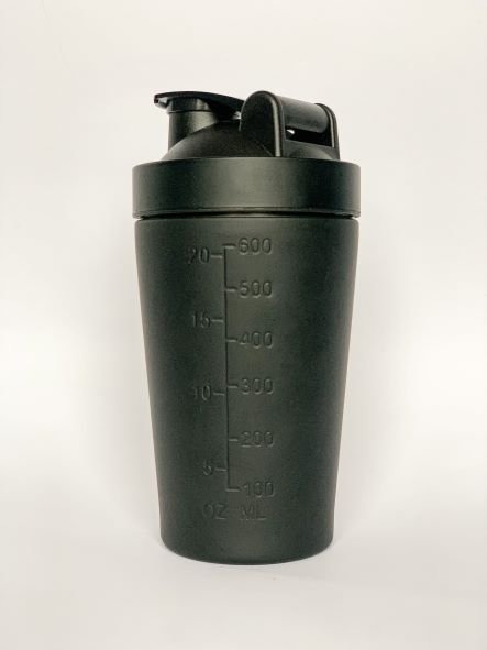 stainless steal sports shaker black
